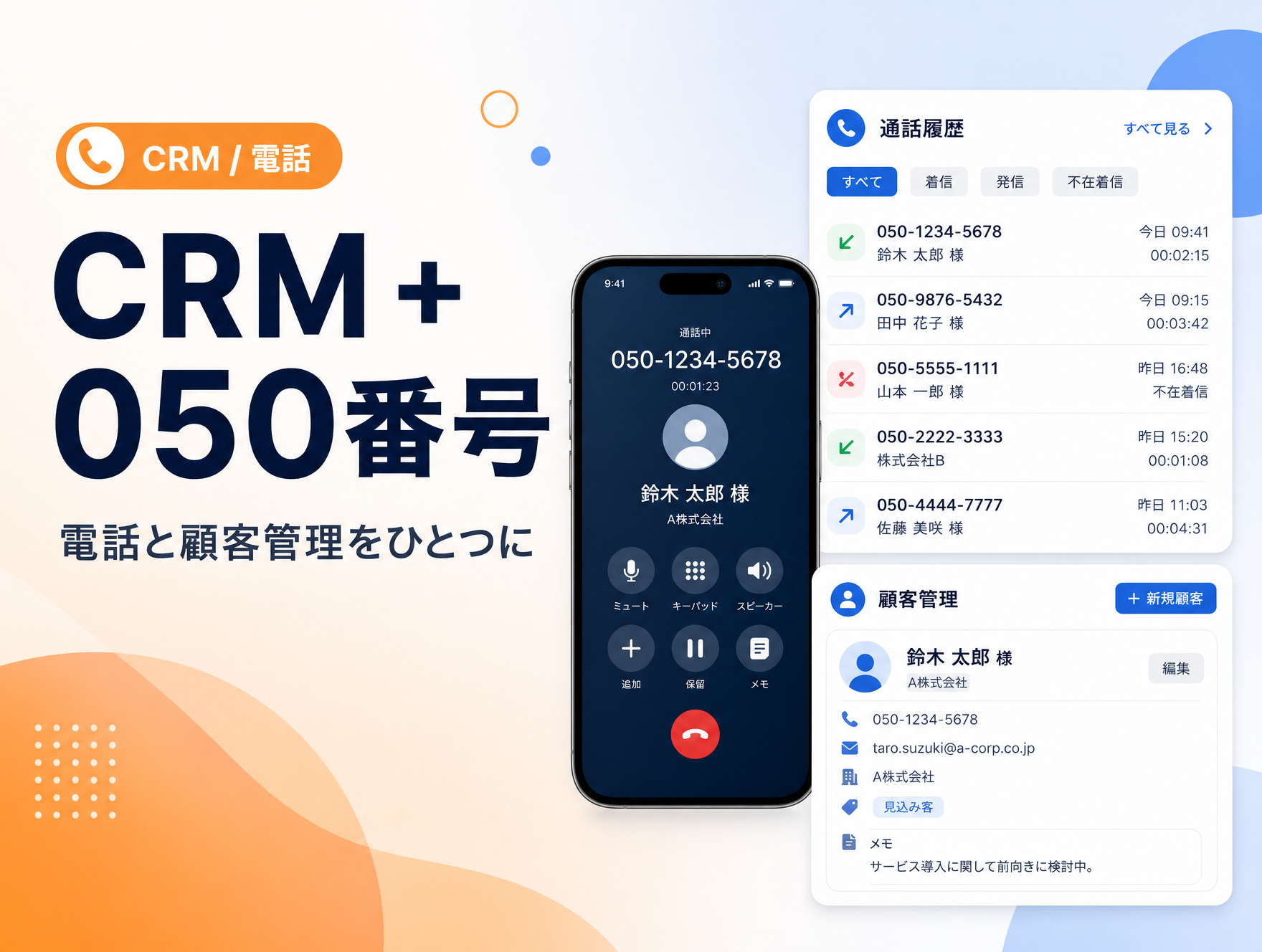CRM + 050 番号サービス のサムネイル